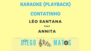 Léo Santana  Contatinho Feat Anitta  Karaoke Version Playback [upl. by Yelats990]