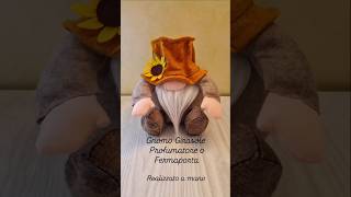 Gnomo Girasole Profumatore o Fermaporta  Sunflower Gnome Air freshener or Doorstop diy handmade [upl. by Curcio]