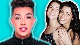 James Charles Reveals His TRUE FEELINGS For D’Amelio Sisters  Hollywire [upl. by Catherine]