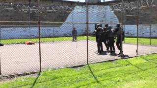 NonLethal Force Demo At Mock Prison Riot Show May 2014 [upl. by Ycnaf]