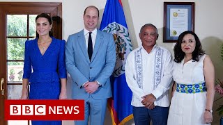 Prince William and Kate meet local opposition as they start Caribbean tour  BBC News [upl. by Llezniuq]