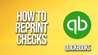 How To Reprint Checks QuickBooks Tutorial [upl. by Asyram]