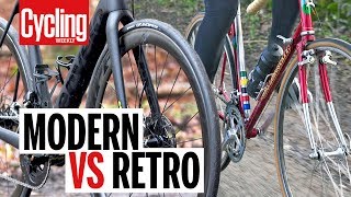 Modern VS Retro Road Bike  Cycling Weekly [upl. by Hofmann]