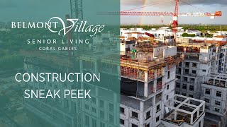 Topping Out Drone Footage  Belmont Village Coral Gables [upl. by Poppas]