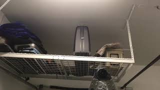 Install Costco overhead garage rack [upl. by Renard]