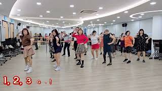 1 2 3 Go  Line Dance Beginner [upl. by Lemrahc223]