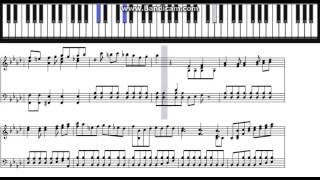 Final Fantasy VII Battle Theme Piano Sheet Music [upl. by Ricoriki]