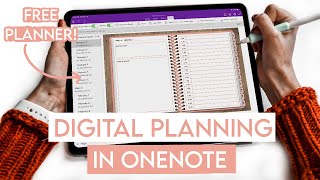 HOW TO Digital Planning in OneNote  FREE Digital Planner [upl. by Evangeline]