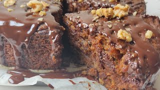 Bizcocho de zanahoria y nueces vegano vegan veganrecipes veganfood [upl. by Khanna768]