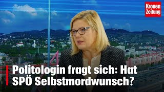 Politologin fragt sich Hat die SPÖ einen Selbstmordwunsch  kronetv NACHGEFRAGT [upl. by Pittman]