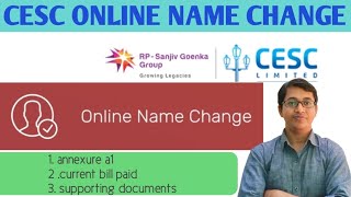 cesc online name change  cesc bill name change online [upl. by Gaither]