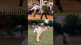 Tornado Kick and Sweep martialarts kungfukickboxing shaolinkungfu [upl. by Volny]