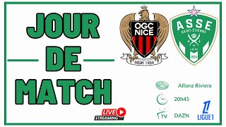 NICE  ASSE le match commenté en direct🟢 Allez les Verts🟢 [upl. by Phylys]