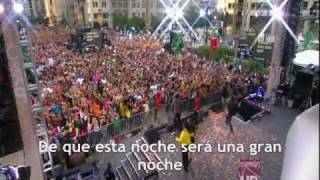 Black Eyed Peas  I Got A Felling EspañolSpanish Live [upl. by Onitnerolf]