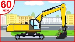 Jeu dassemblage  La Pelleteuse Jaune  Voitures de construction  Vidéo Éducative Pour Enfants [upl. by Haidedej133]