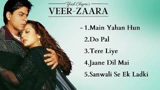 Veer Zaara Movies All Songs Shahrukh Khan Preity Zinta HINDI MOVIE SONGS [upl. by Monah248]