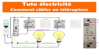 Comment brancher un Télérupteur Unipolaire [upl. by Daenis519]