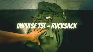 IMPULSE TREKKING CAMPING RUCKSACK 75L  VLOG VENOM [upl. by Nunciata]