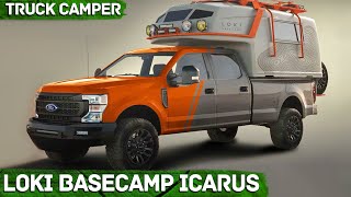 Meet Loki Basecamp Icarus Truck Camper  CARSampNEWS [upl. by Adiari821]