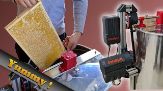 The DIY honey extractor with Infentos epulse motor Adjust Speed by Potentiometer [upl. by Nyrtak185]