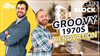 Fixer Upper Gets 1970s Inspired Remodel  Bargain Block  HGTV [upl. by Ecnerrat]