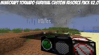 Minecraft Tornado Survival Resource Pack V2 Localized Weather Mod RP [upl. by Matt797]