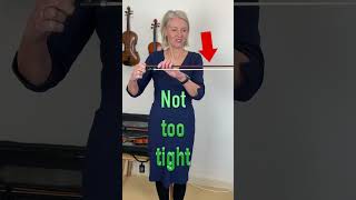 How to tighten a violin bow shorts [upl. by Shewmaker652]