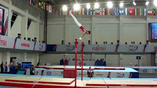 SAMSON Sebastian SVK  2023 Artistic Junior Worlds  Qualifications Horizontal Bar [upl. by Morey]