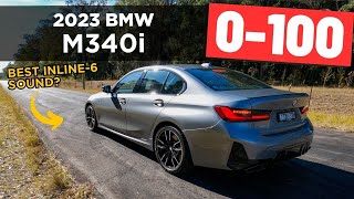 2023 BMW M340i review 0100 14 mile 0200 amp engine sound [upl. by Flinn]