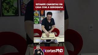 Serigrafia em CAMISETAS na PRÁTICA cortesphd shorts [upl. by Heurlin444]