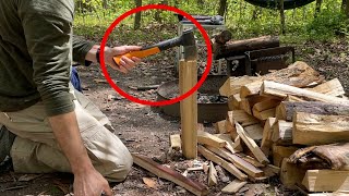 Is this Hatchet any good TESTED CAMPING  Fiskars X7 Hatchet Review camping hatchet [upl. by Desma125]