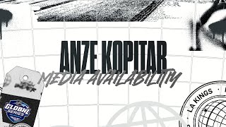 Anze Kopitar speaks to the media after Day One in Australia [upl. by Ahserak]