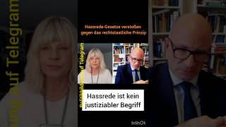 HassredeGesetze sind gegen Rechtsstaat [upl. by Eryn]