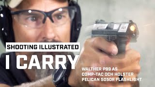 I Carry Walther P99 AS 9 mm Pistol in a CompTac Holster [upl. by Nanice]