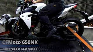 CFMoto 650NK PowerBoost ECU remap [upl. by Nanfa]