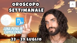 OROSCOPO DELLA SETTIMANA DAL 22 AL 29 LUGLIO [upl. by Ecnarrot164]