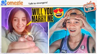 singing to strangers on ometv  she proposed 💍 😍🥰 [upl. by Ahsed522]