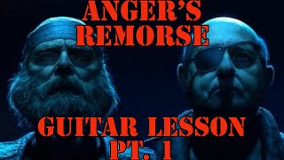 Old Gods of Asgard  Anger’s Remorse Guitar Lesson Part 1 [upl. by Ellswerth]