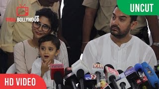 EID Press Conference 2015  Aamir Khan  Kiran Rao  Azaad Rao Khan [upl. by Eimiaj]