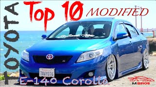 Top 10 Modified Toyota Corolla 10th Generation  E140  M Bros [upl. by Idnac]