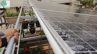 Solar Panel Cleaning With Water Recirculation and Rainwater Harvesting [upl. by Nysa929]