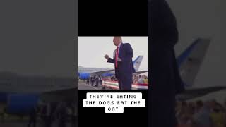 They’re eating the dogs amp cats  Song ft Donald J Trump with Captions [upl. by Meldon]