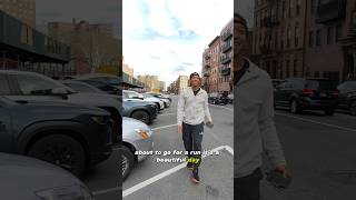 Barefoot Run in NYC with HoverX1  shorts [upl. by Manuel]