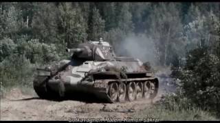 Finnish captured Soviet T34  KV1 tanks attack Soviet positions [upl. by Eldnar]