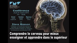 Steve Masson  Comprendre le cerveau pour mieux enseigner et apprendre dans le supérieur [upl. by Tierell544]