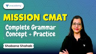 Complete Grammar Concept and Practice  Mission CMAT  VARC Ep1  Shabana [upl. by Didi]