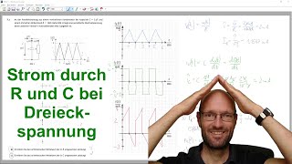 Strom durch eine Parallelschaltung aus Widerstand und Kondensator bei Anregung mit Dreieckspannung [upl. by Holton462]