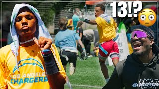 This 13 Year Old Receiver Scored EVERY TIME He Touched The Ball HARDCOUNT LOS ANGELES [upl. by Wachter]