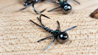 Euro nymphing stonefly pattern  Jig Stonefly tying tutorial [upl. by Nireves]