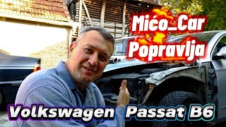 Ispravljanje udarenog Volkswagen Passat B6 micocar [upl. by Cornwall920]